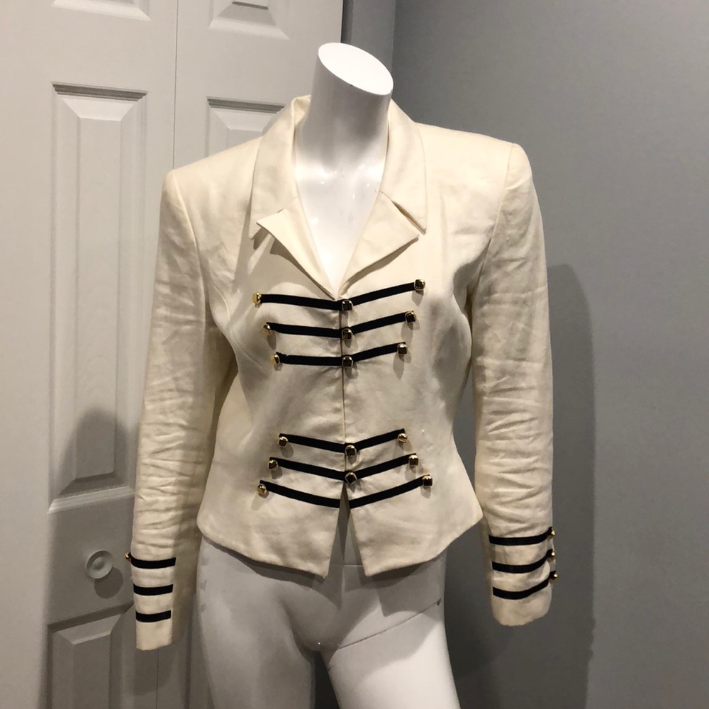 Vintage linen blazer